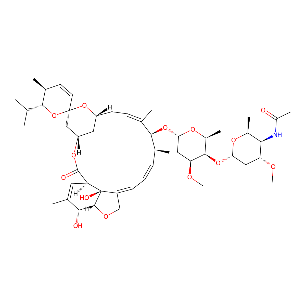 Eprinomectin molecular structure, CAS 123997-26-2