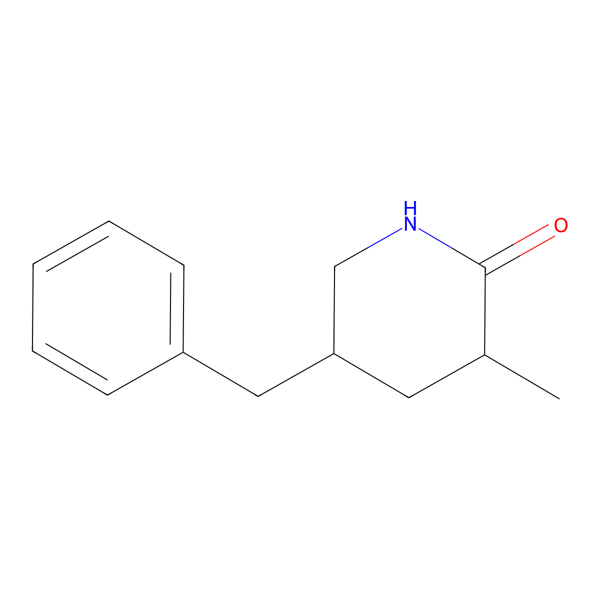 5-Benzyl-3-methylpiperidin-2-one molecular structure, CAS 1239983-76-6