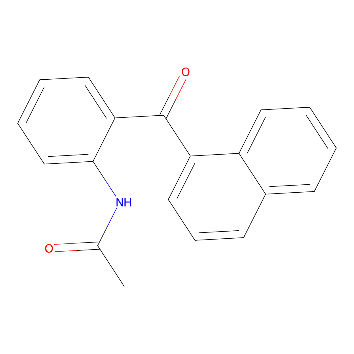 N-(2-(1-Naphthoyl)phenyl)acetamide molecular structure, CAS 1239986-58-3