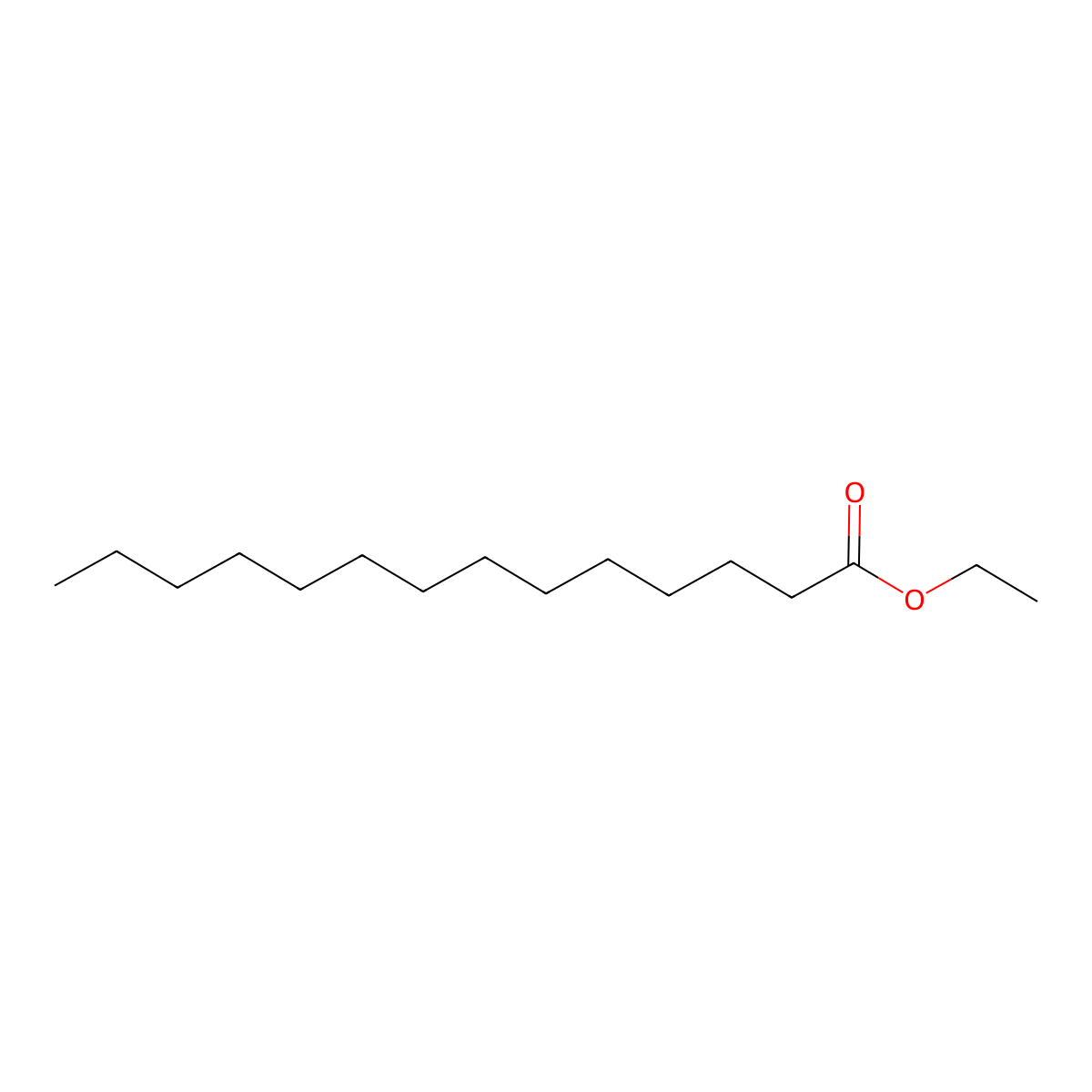Ethyl Myristate molecular structure, CAS 124-06-1