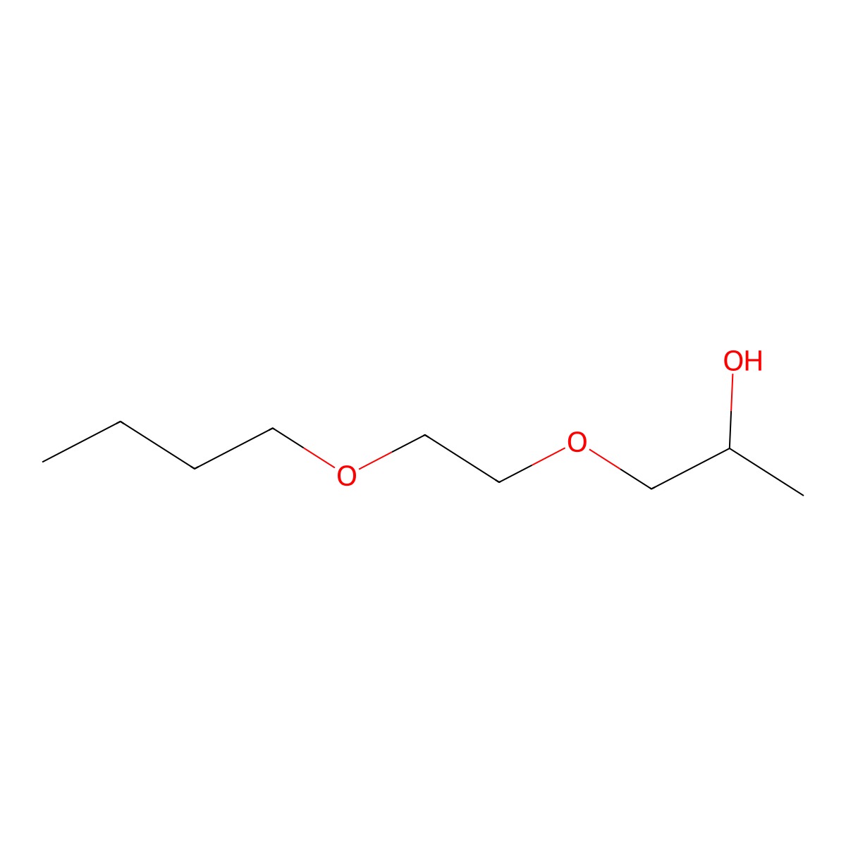 1-(2-Butoxyethoxy)-2-propanol molecular structure, CAS 124-16-3