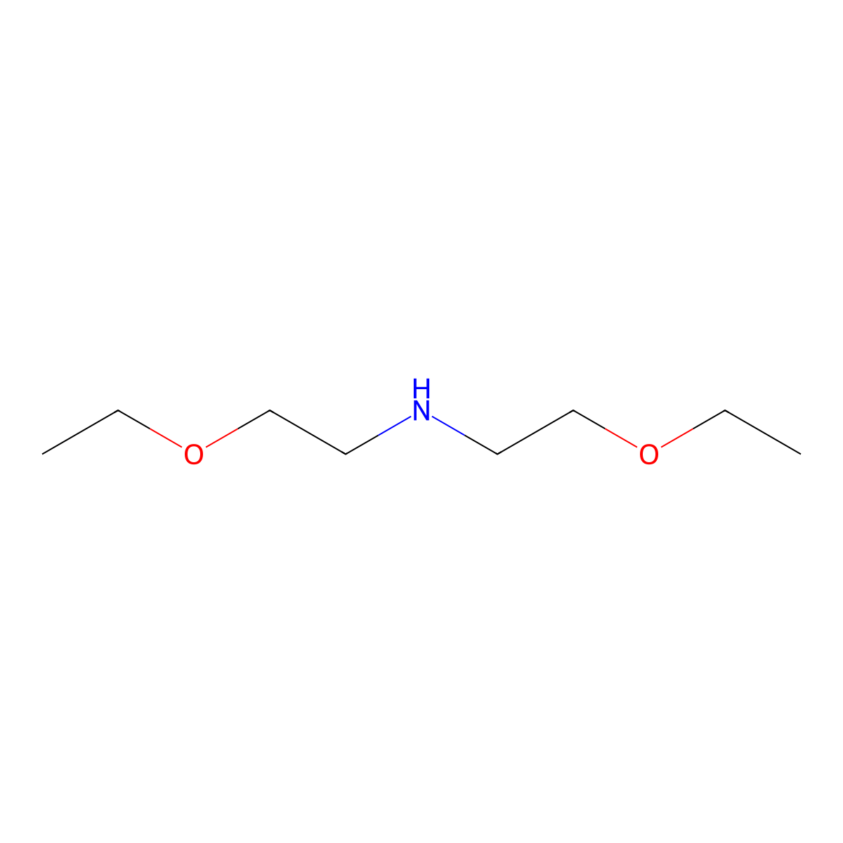Bis(2-ethoxyethyl)amine molecular structure, CAS 124-21-0