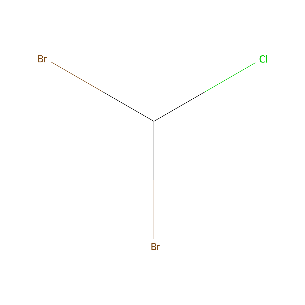 Dibromochloromethane molecular structure, CAS 124-48-1