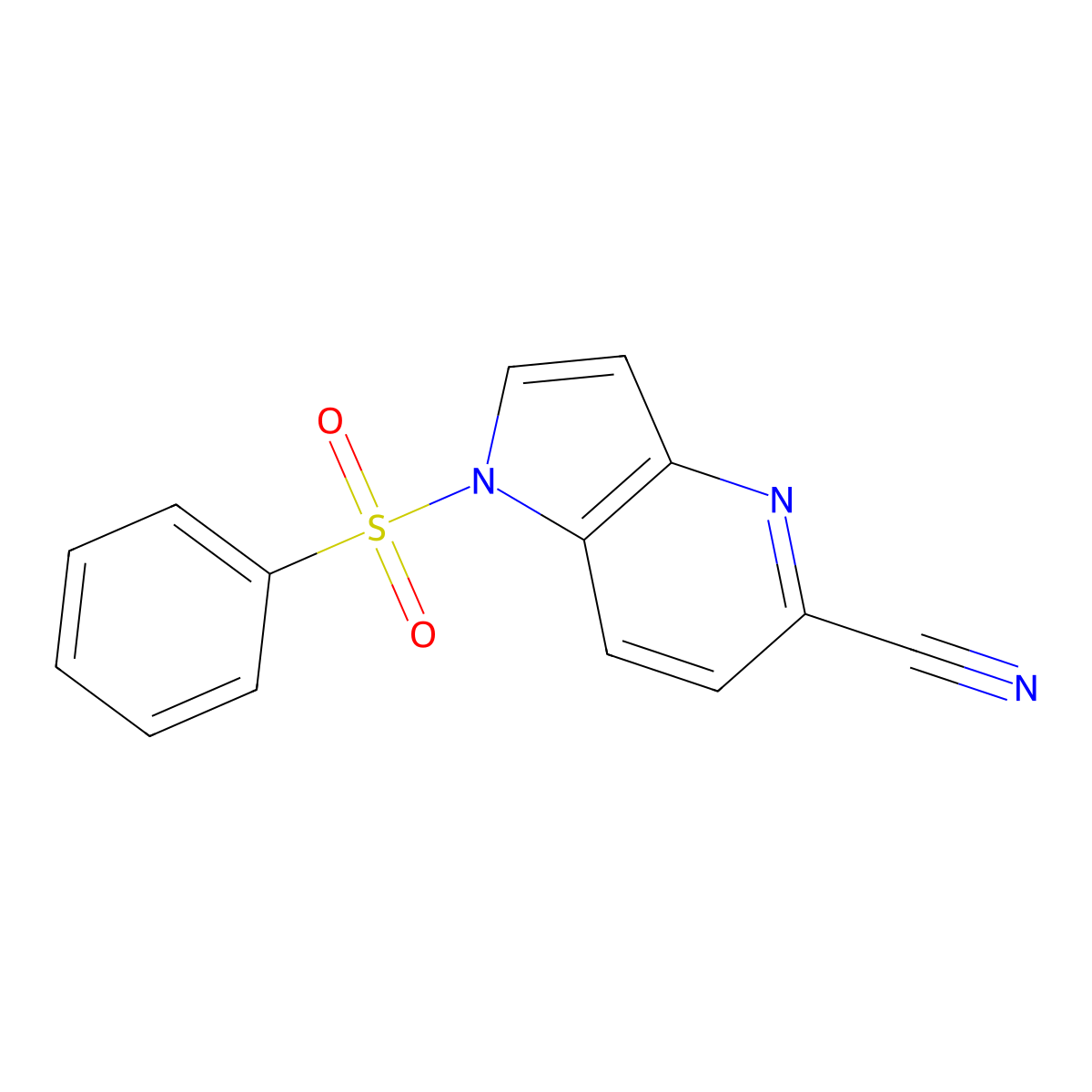 5-Cyano-1-(phenylsulfonyl)-4-azaindole molecular structure, CAS 1240113-05-6