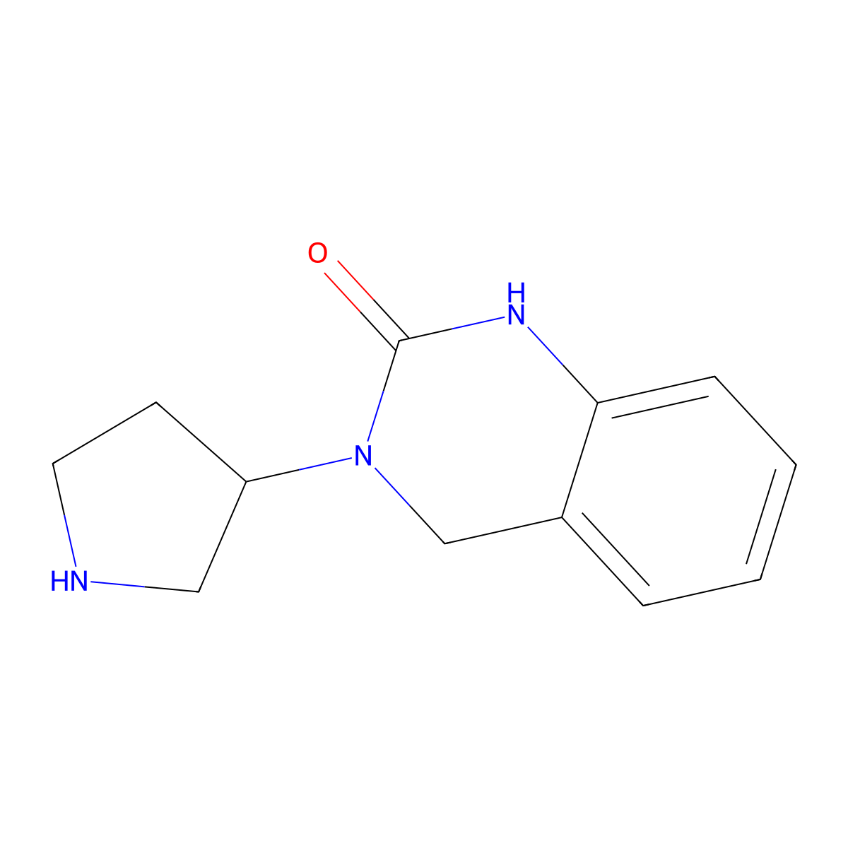 3-(pyrrolidin-3-yl)-3,4-dihydroquinazolin-2(1H)-one molecular structure, CAS 1240149-88-5