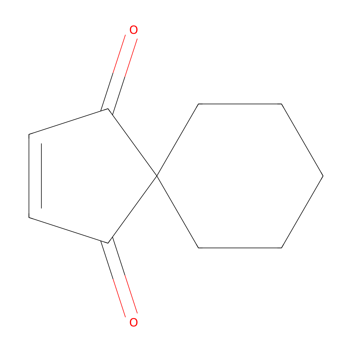 Spiro(4.5)dec-2-ene-1,4-dione molecular structure, CAS 124015-71-0