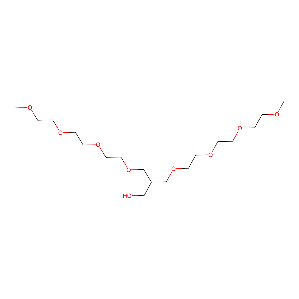 13-(2,5,8,11-Tetraoxadodecyl)-2,5,8,11-tetraoxatetradecan-14-ol molecular structure, CAS 1240167-40-1