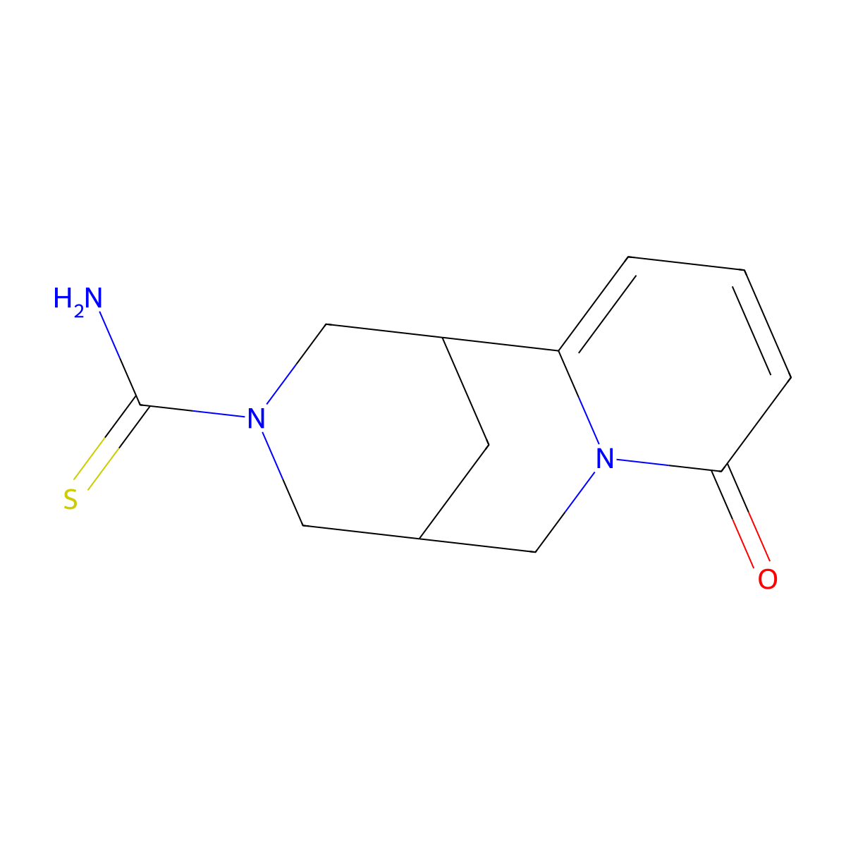 8-oxo-1,5,6,8-tetrahydro-2H-1,5-methanopyrido[1,2-a][1,5]diazocine-3(4H)-carbothioamide molecular structure, CAS 1240173-59-4