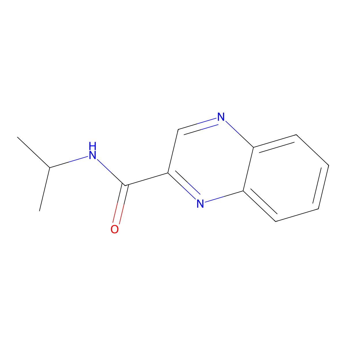 N-(propan-2-yl)quinoxaline-2-carboxamide molecular structure, CAS 1240195-34-9