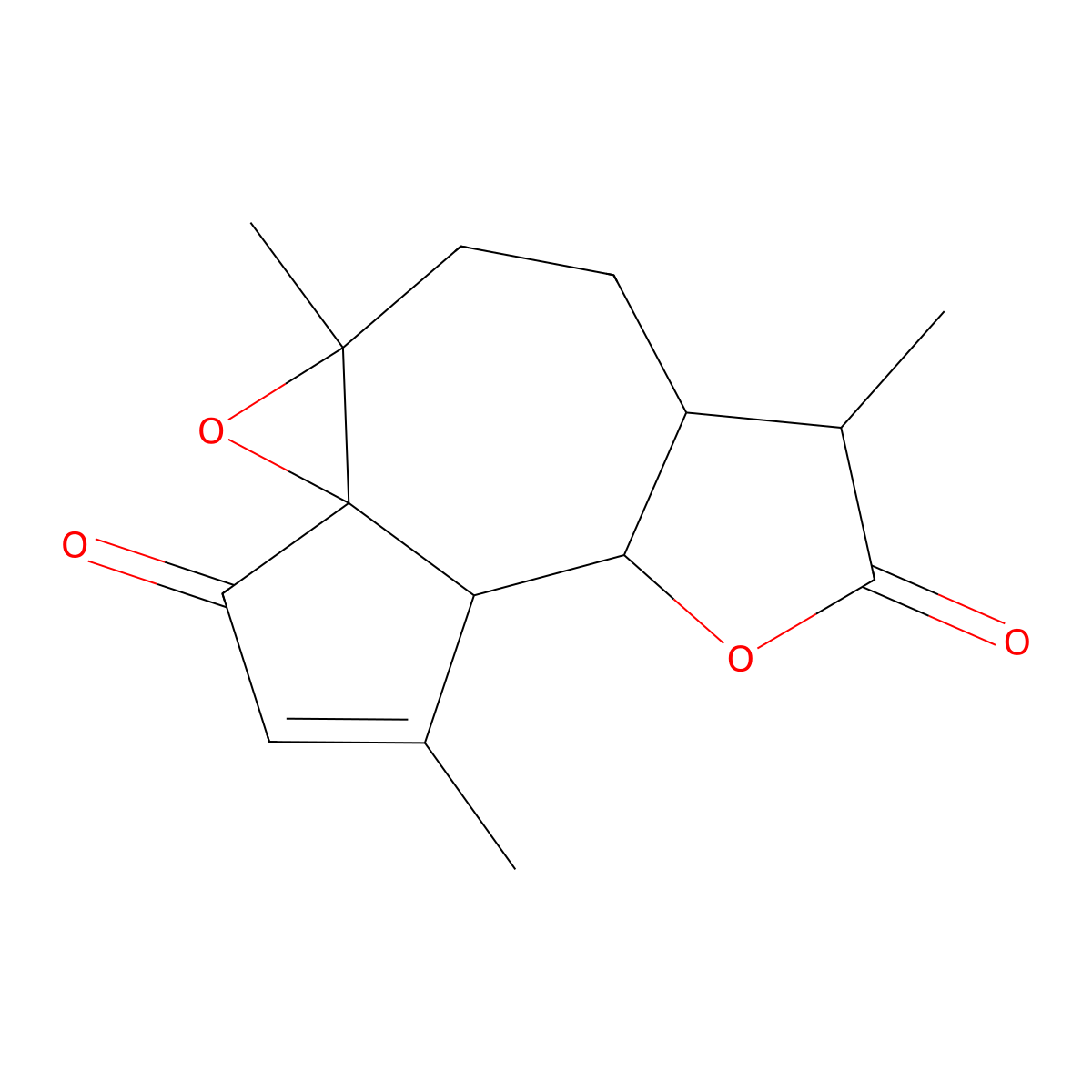 1beta,10beta-Epoxydesacetoxymatricarin molecular structure, CAS 124020-39-9