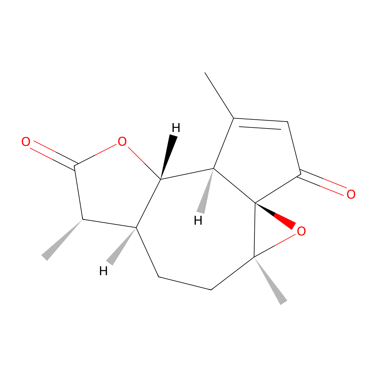 1beta,10beta-Epoxydesacetoxymatricarin molecular structure, CAS 124020-39-9