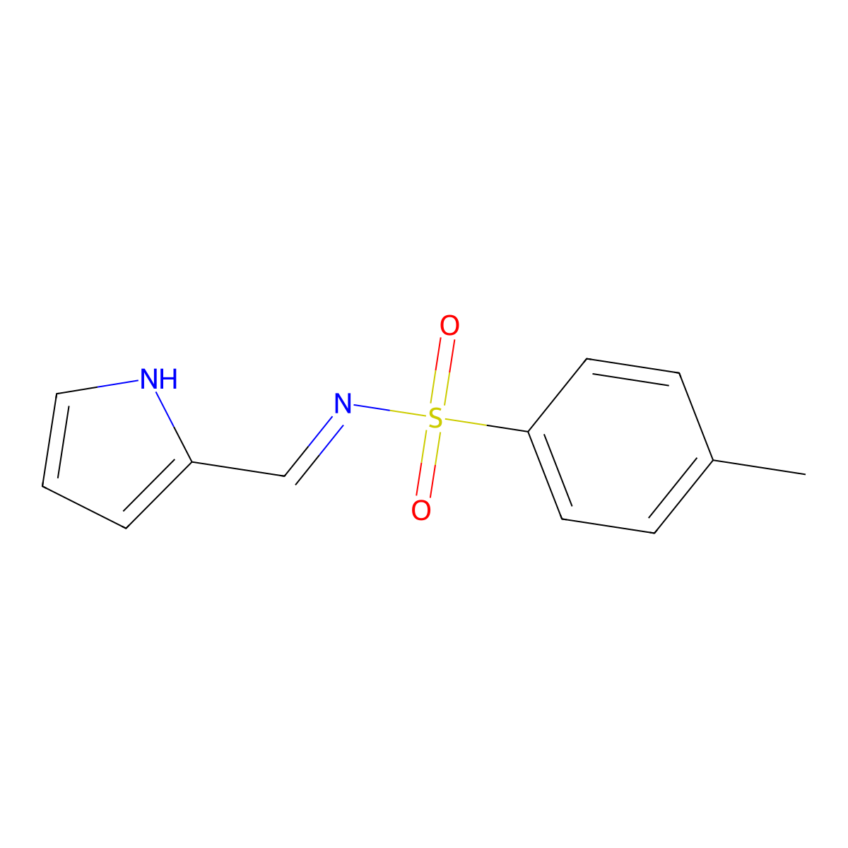 (E)-N-((1H-Pyrrol-2-yl)methylene)-4-methylbenzenesulfonamide molecular structure, CAS 1240239-50-2