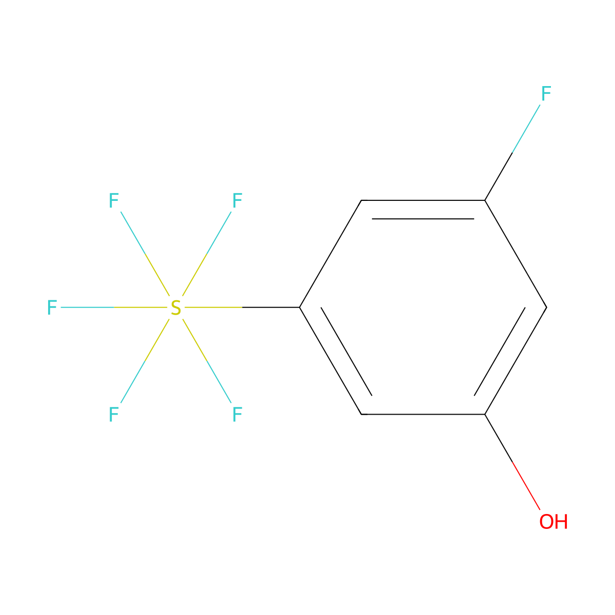 3-Fluoro-5-(pentafluorosulfur)phenol molecular structure, CAS 1240257-72-0