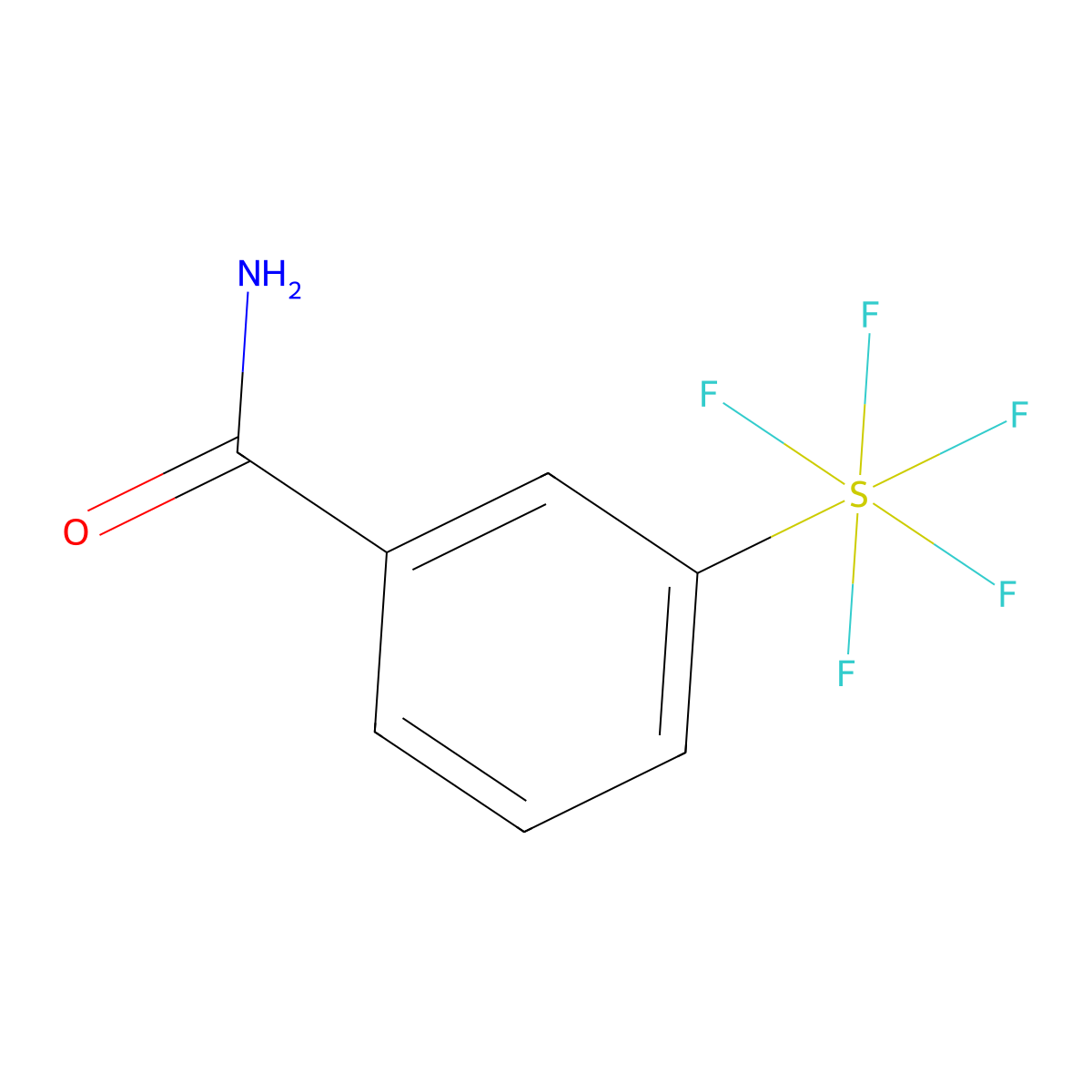 3-(Pentafluorosulfur)benzamide molecular structure, CAS 1240257-83-3