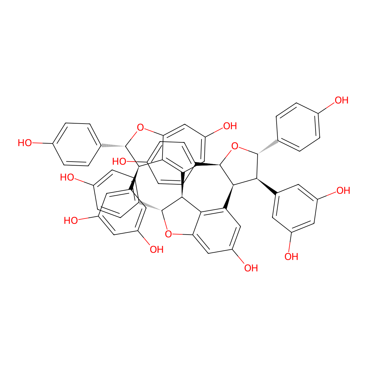 Kobophenol A molecular structure, CAS 124027-58-3