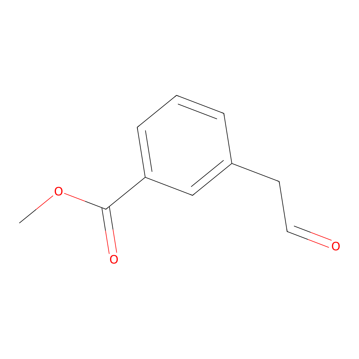 Methyl 3-(2-oxoethyl)benzoate molecular structure, CAS 124038-37-5