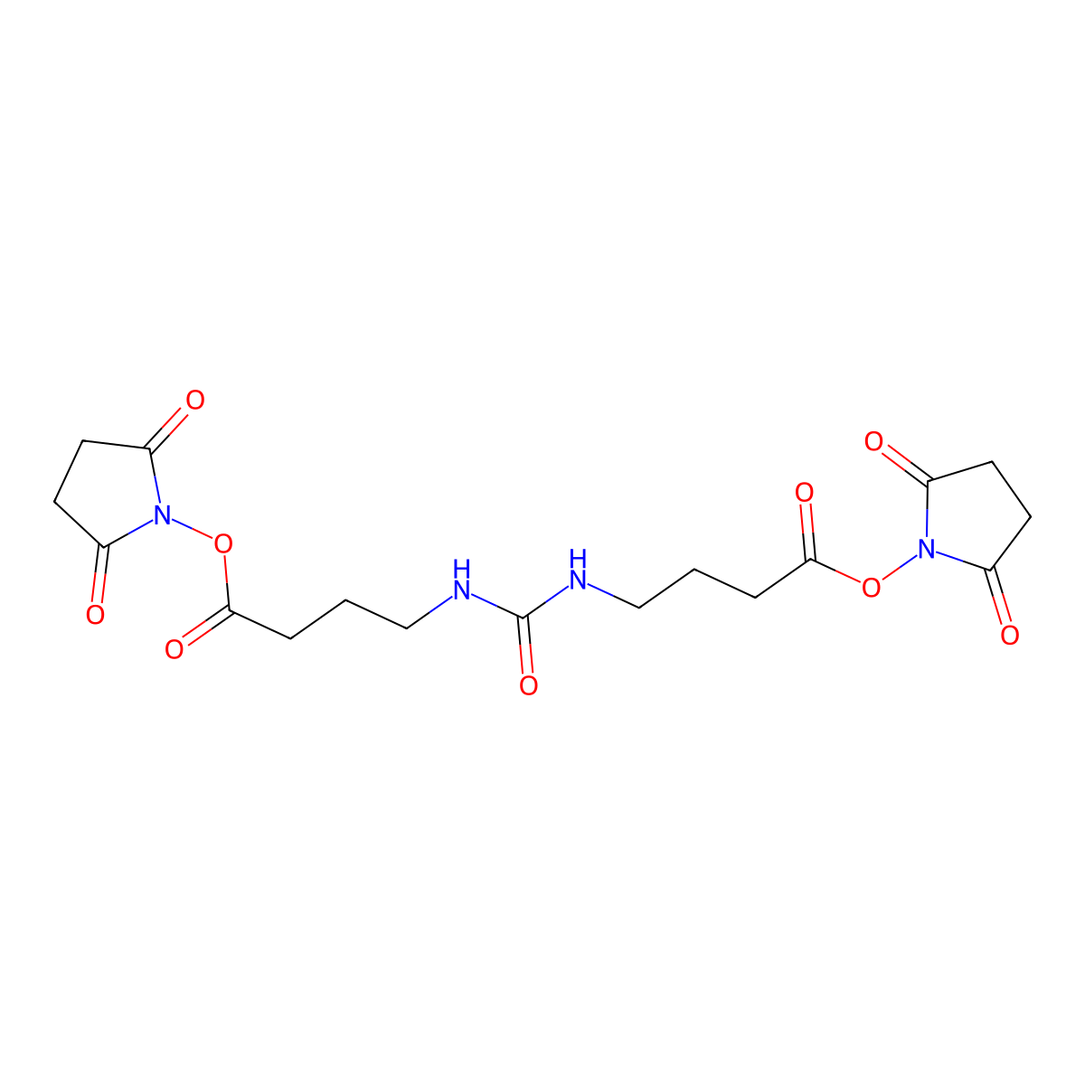 Bis(2,5-dioxopyrrolidin-1-yl) 4,4'-(carbonylbis(azanediyl))dibutanoate molecular structure, CAS 1240387-33-0