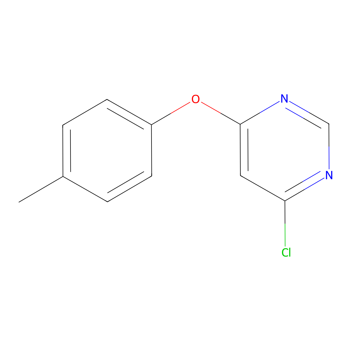 4-(p-tolyloxy)-6-chloropyriMidine molecular structure, CAS 124040-99-9