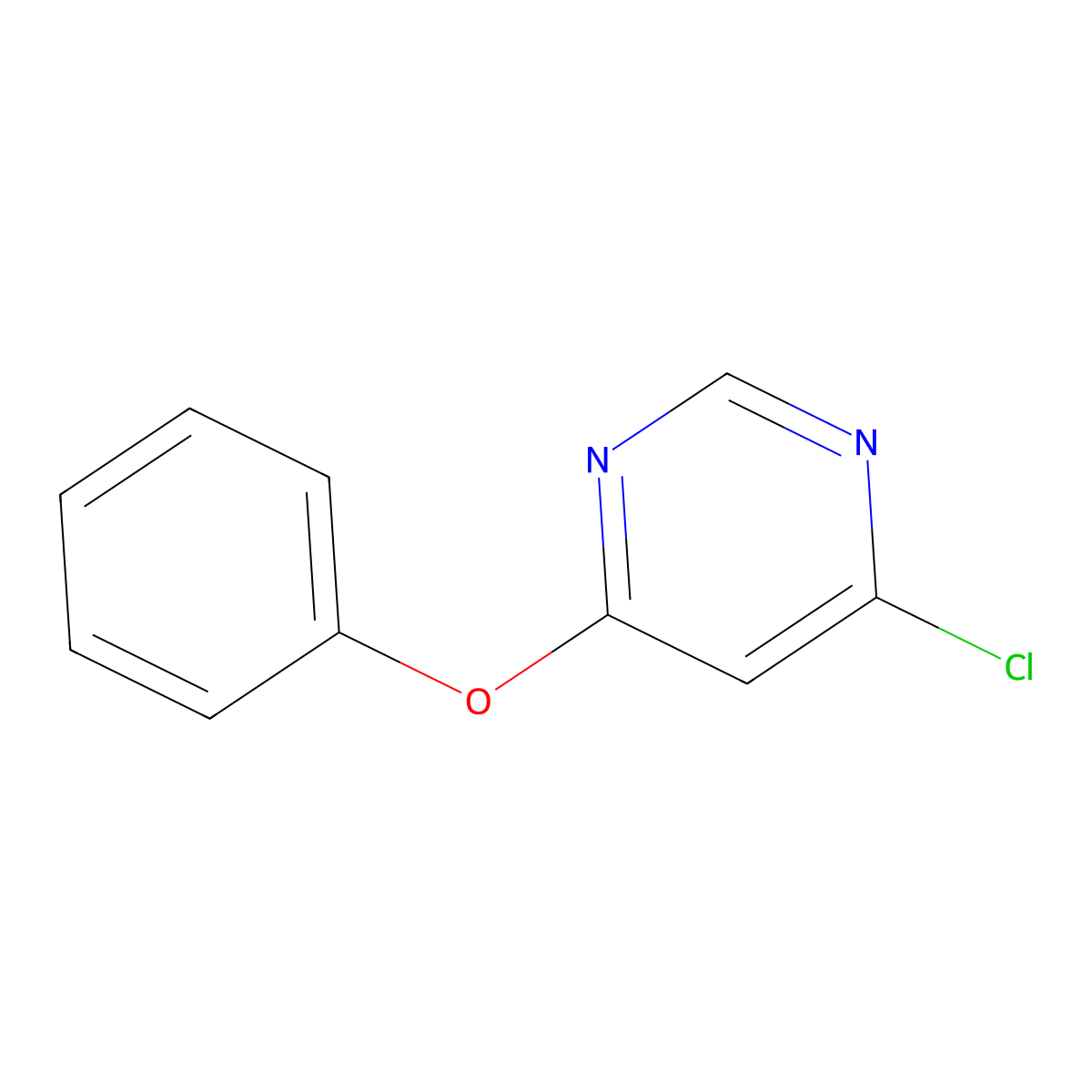 4-Chloro-6-phenoxypyrimidine molecular structure, CAS 124041-00-5