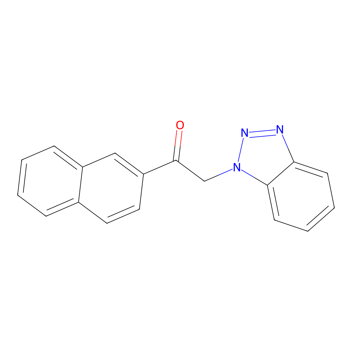2-(1H-1,2,3-Benzotriazol-1-yl)-1-(naphthalen-2-yl)ethan-1-one molecular structure, CAS 124041-72-1
