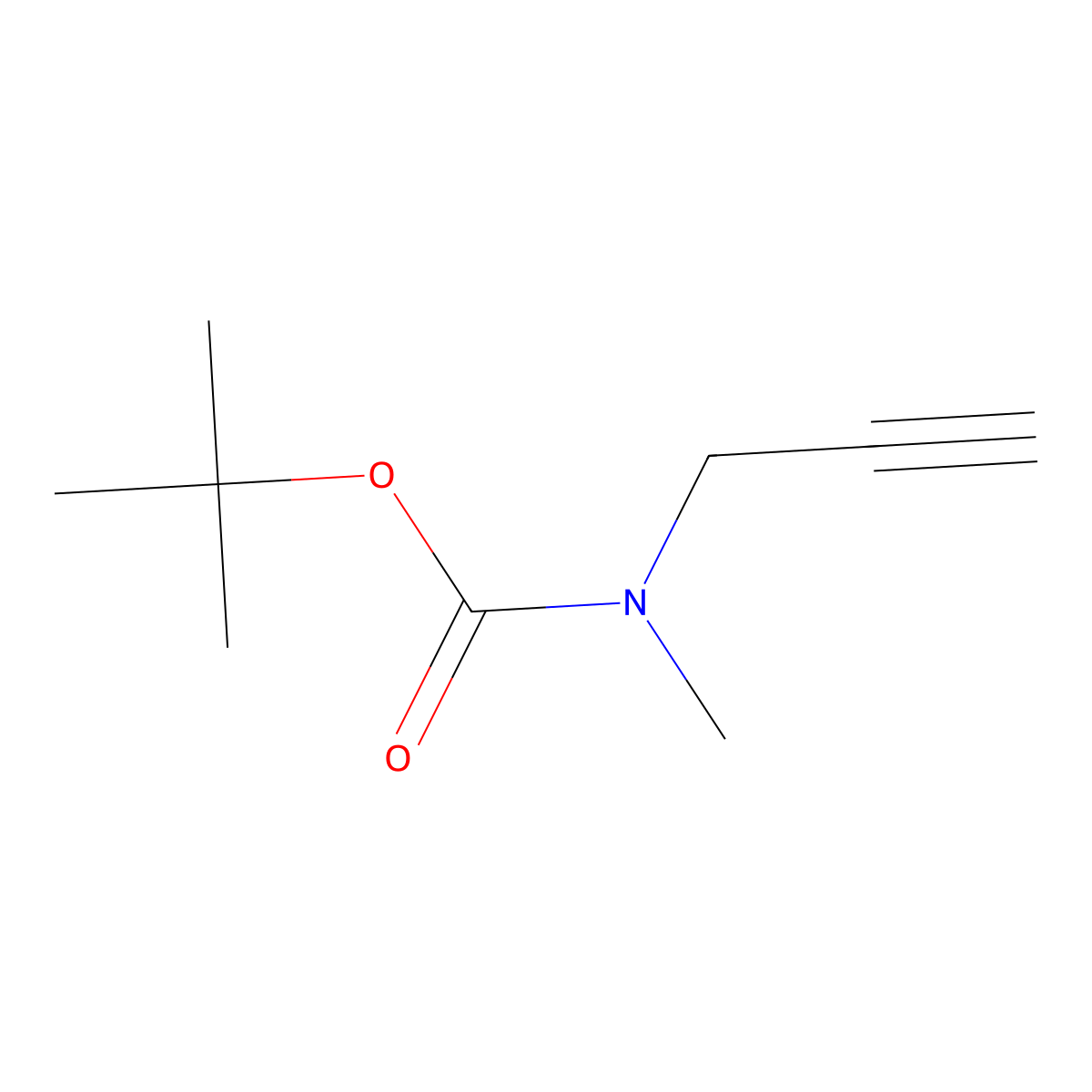 tert-butyl N-methyl-N-(prop-2-yn-1-yl)carbamate molecular structure, CAS 124045-51-8