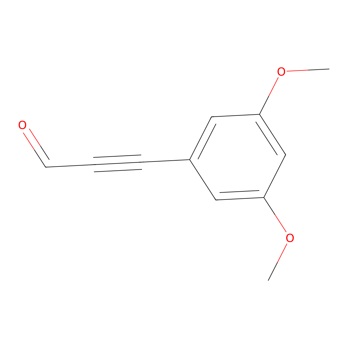 3-(3,5-Dimethoxyphenyl)-2-propynal molecular structure, CAS 1240489-34-2