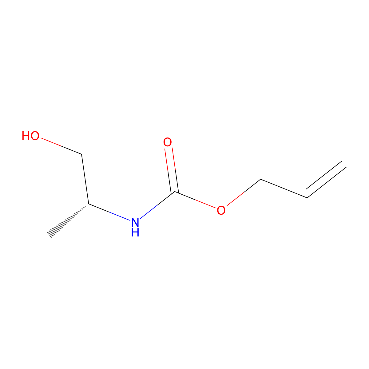 R-(2-Hydroxy-1-methyl-ethyl)-carbamic acid allyl ester molecular structure, CAS 1240490-25-8