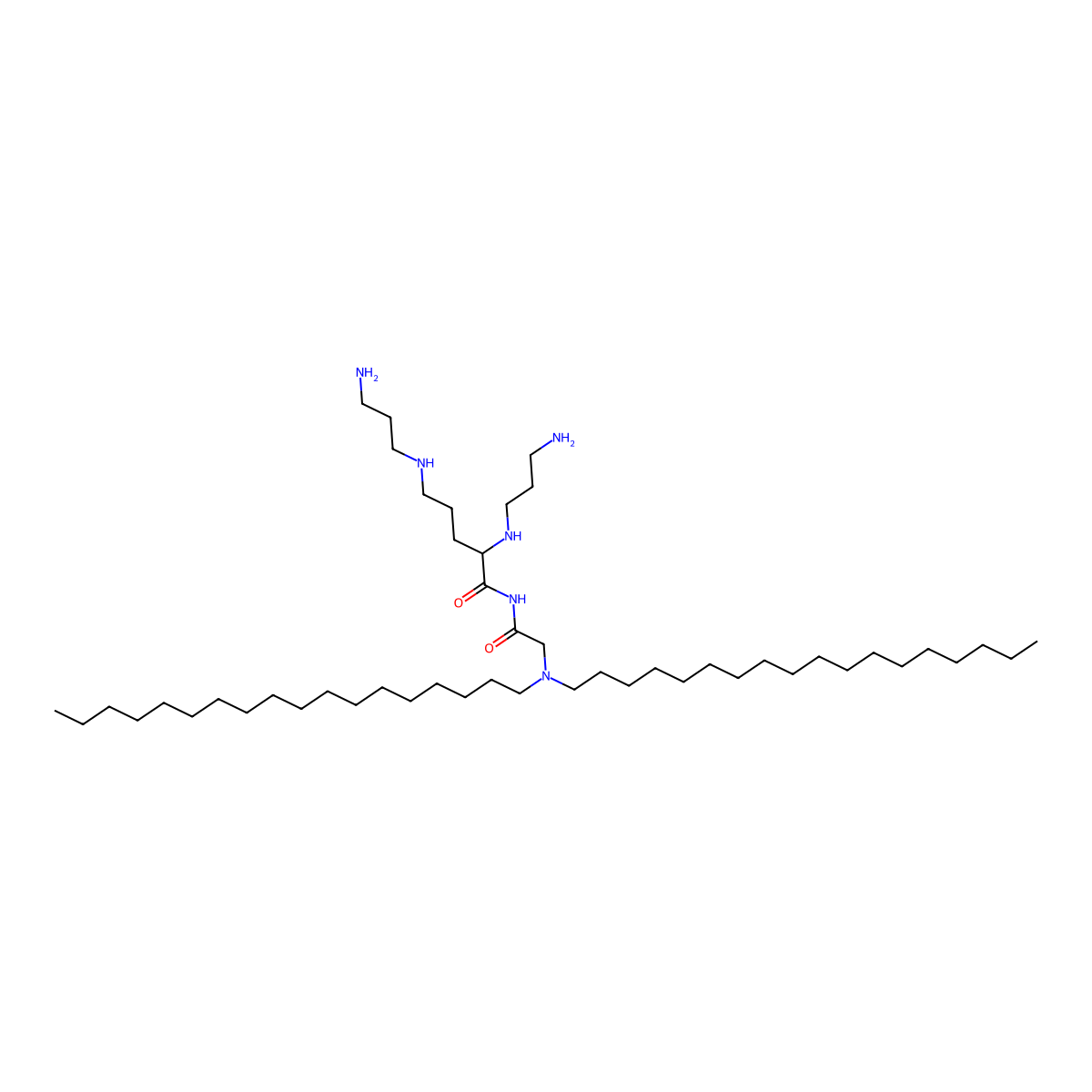Dioctadecylamidoglycylspermine molecular structure, CAS 124050-77-7