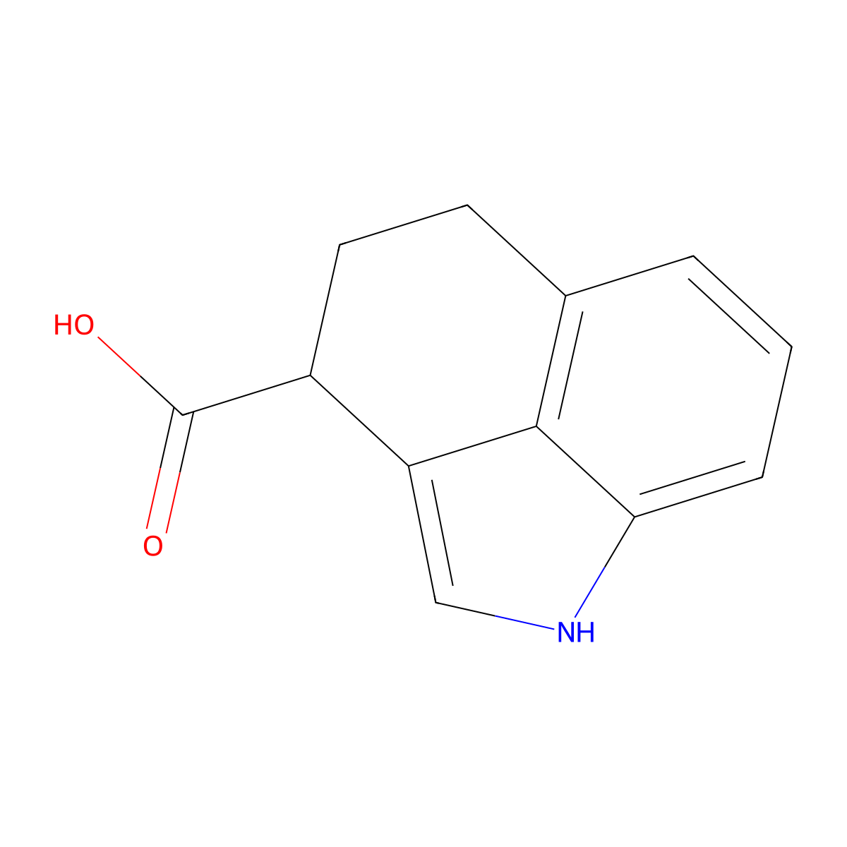 1,3,4,5-Tetrahydrobenzo[cd]indole-3-carboxylic acid molecular structure, CAS 124051-26-9