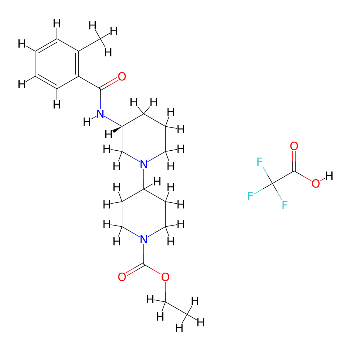 VU0364572 TFA salt molecular structure, CAS 1240514-89-9