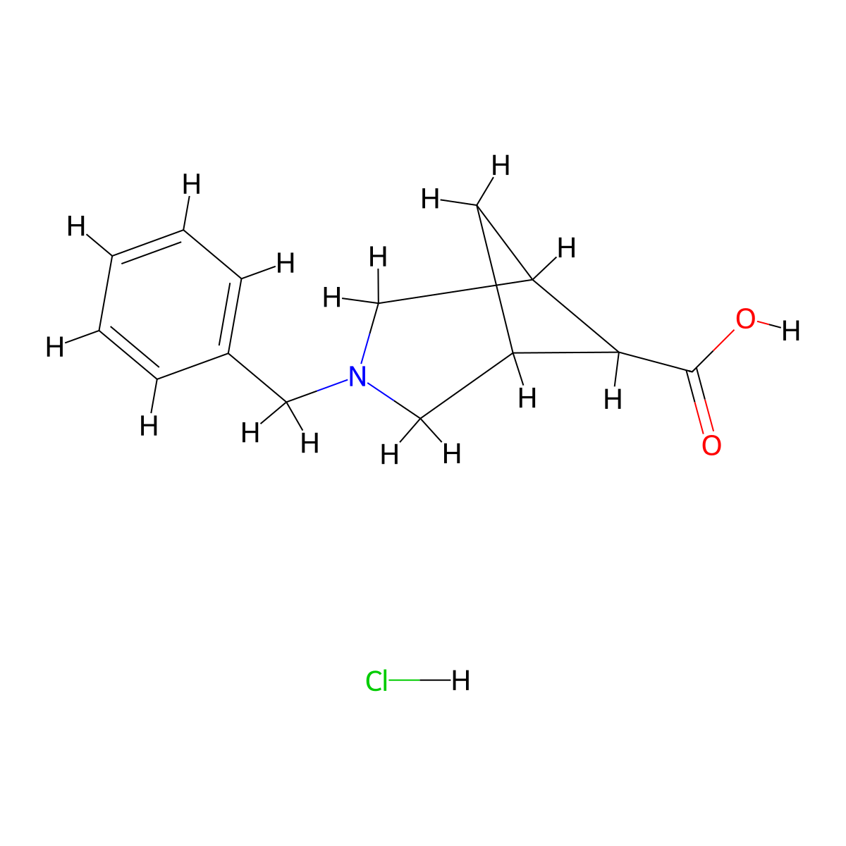 3-Benzyl-3-azabicyclo[3.1.1]heptane-6-carboxylic acid hydrochloride molecular structure, CAS 1240525-81-8