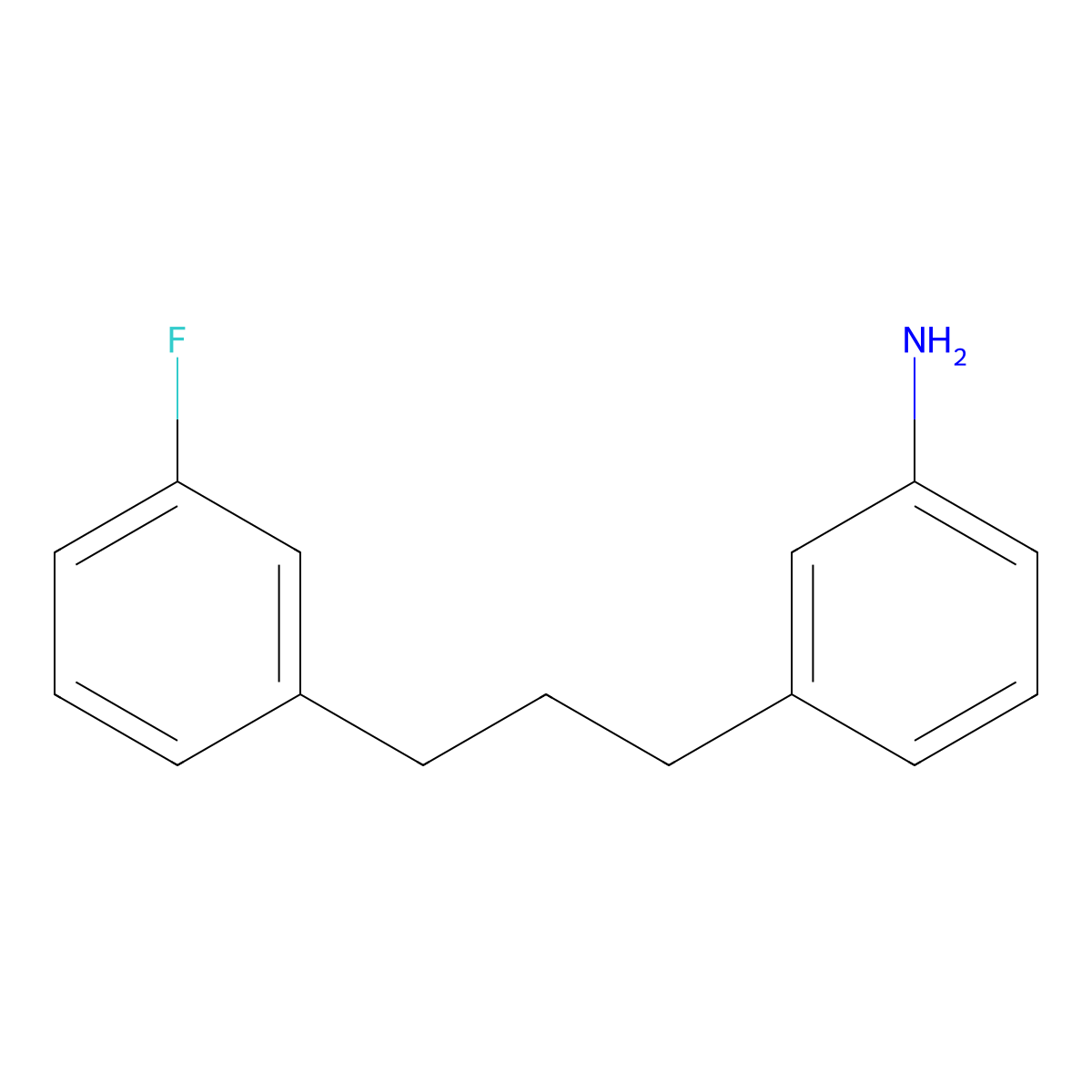 3-[3-(3-Fluorophenyl)propyl]aniline molecular structure, CAS 1240526-29-7