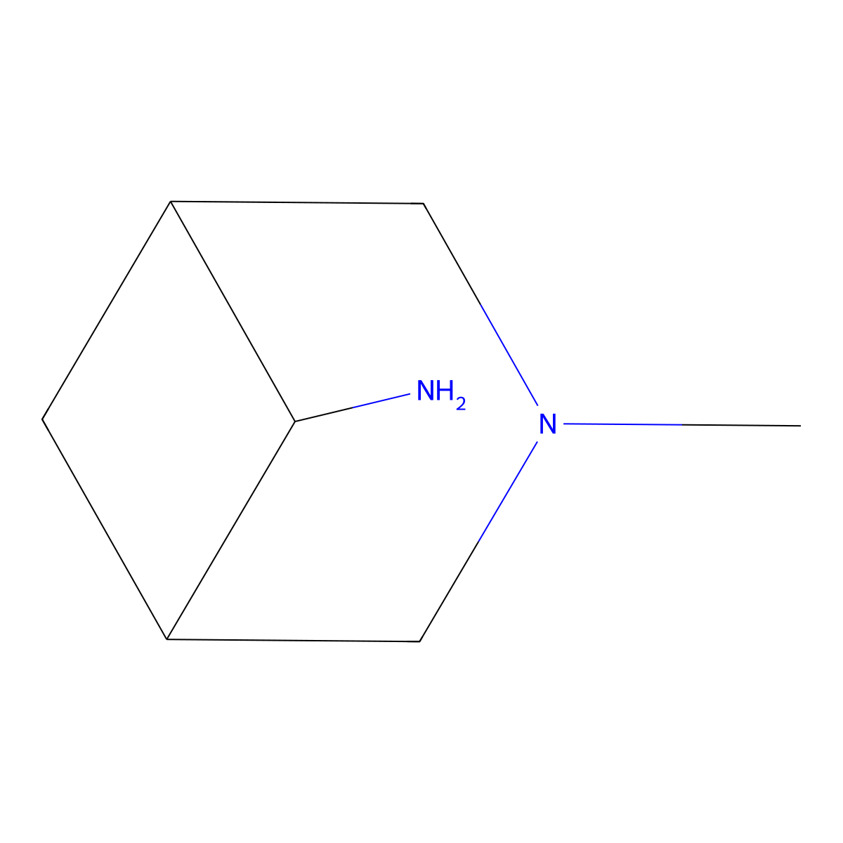 3-Methyl-3-azabicyclo[3.1.1]heptan-6-amine molecular structure, CAS 1240526-72-0