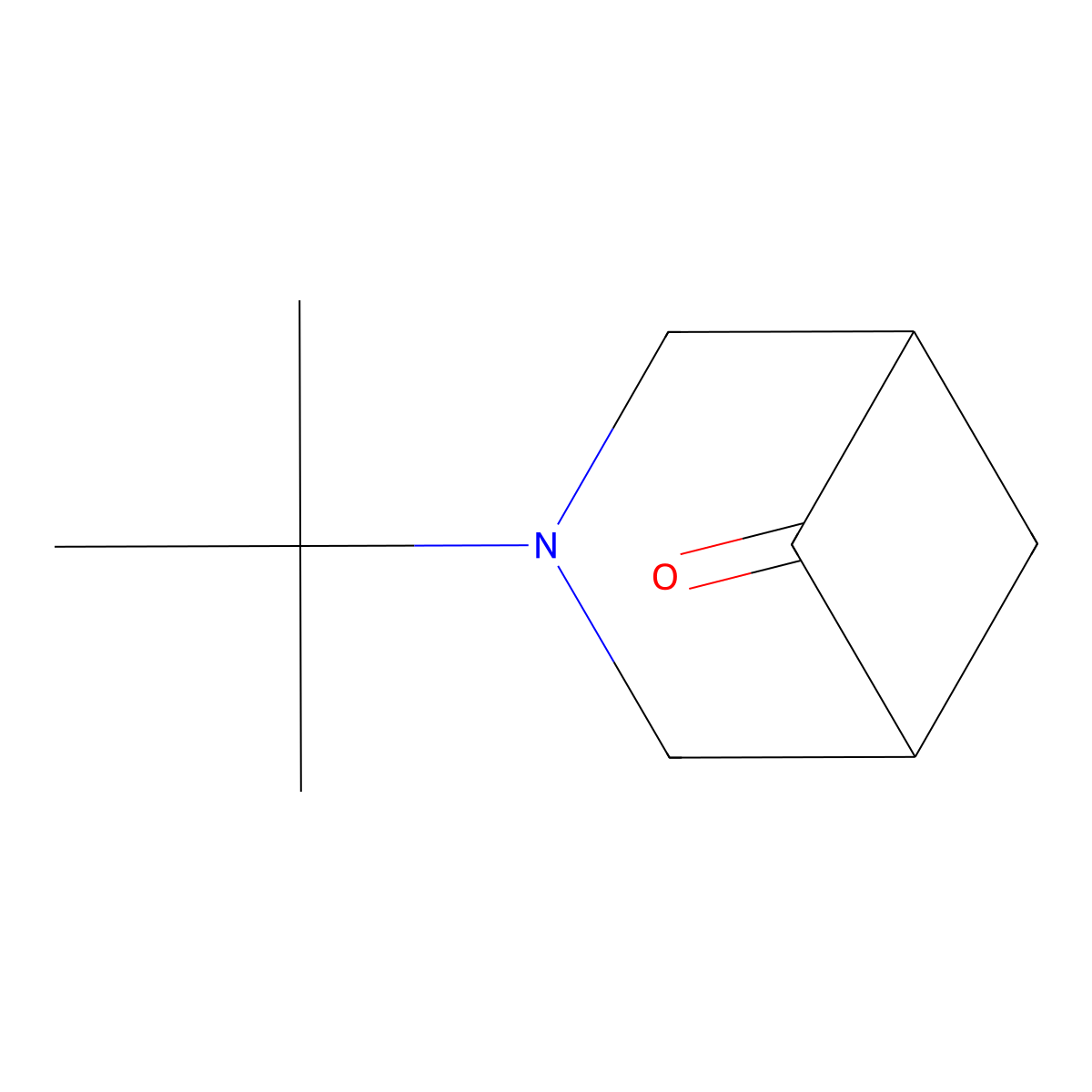 3-Tert-butyl-3-azabicyclo[3.1.1]heptan-6-one molecular structure, CAS 1240526-77-5