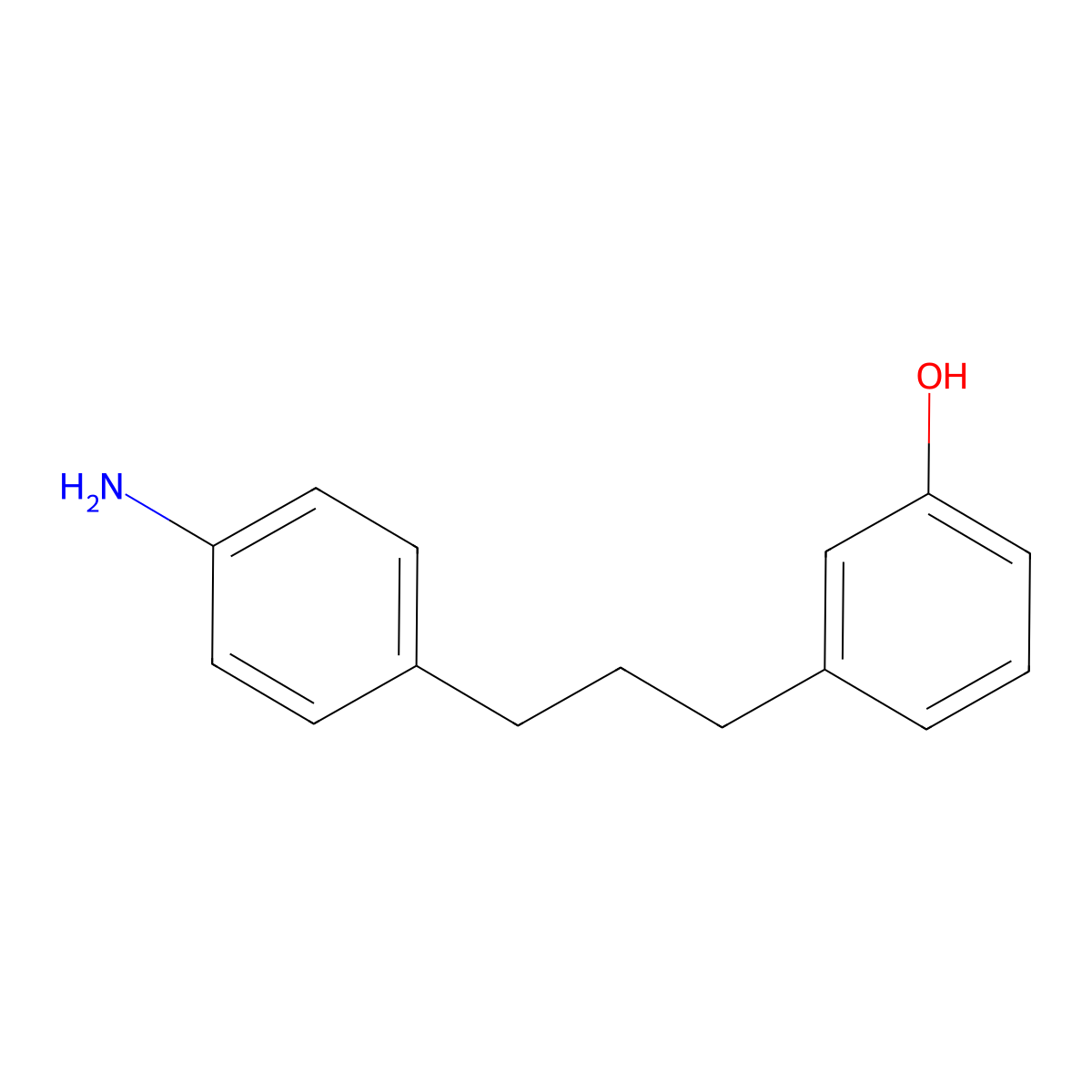 3-[3-(4-Aminophenyl)propyl]phenol molecular structure, CAS 1240526-87-7