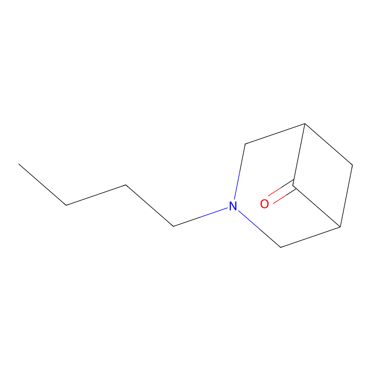 3-Butyl-3-azabicyclo[3.1.1]heptan-6-one molecular structure, CAS 1240526-96-8
