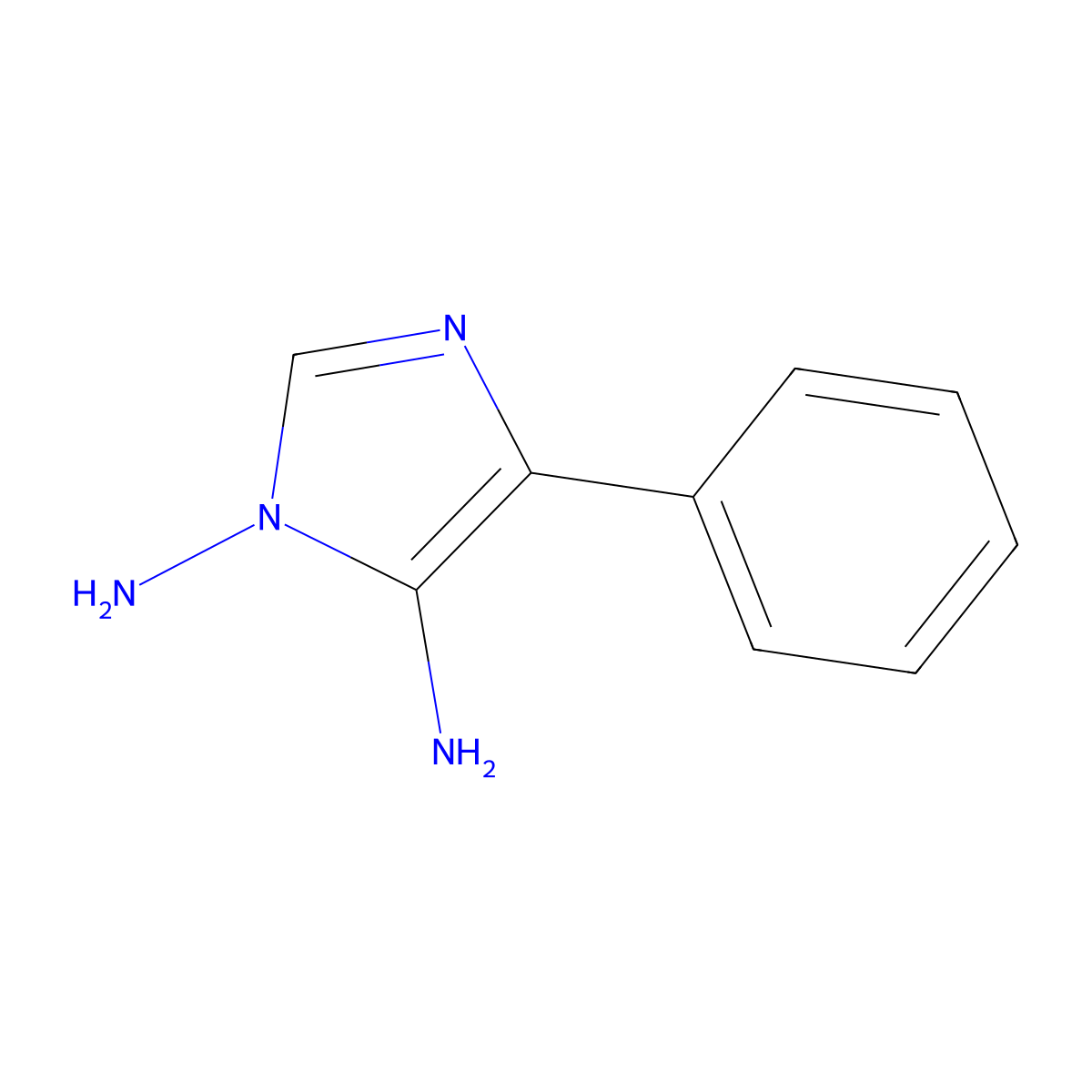 4-phenyl-1H-imidazole-1,5-diamine molecular structure, CAS 1240526-99-1