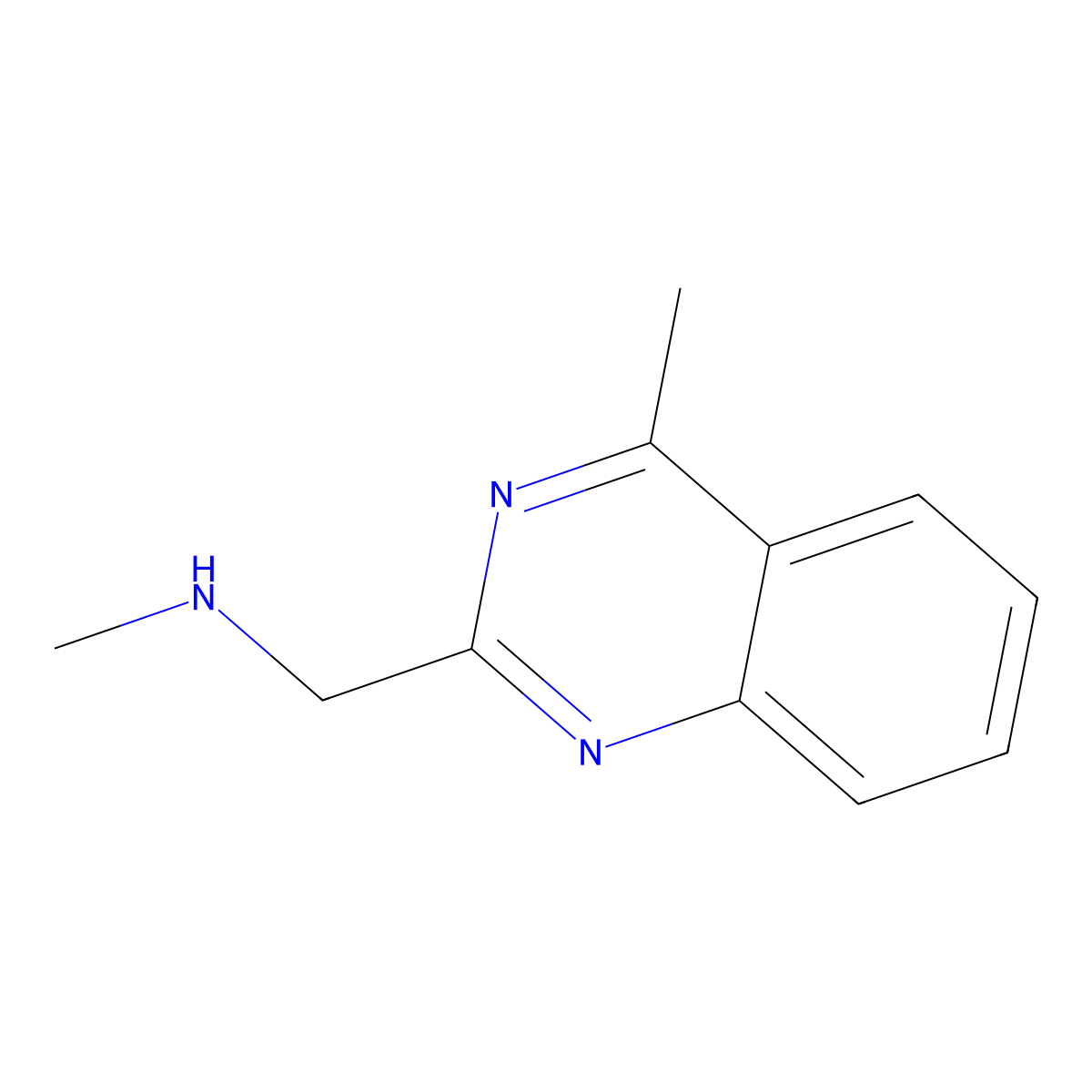 Methyl[(4-methylquinazolin-2-yl)methyl]amine molecular structure, CAS 1240527-06-3