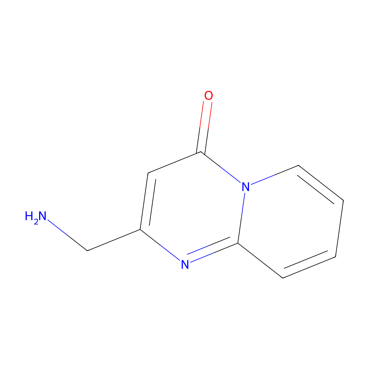 2-(aminomethyl)-4H-pyrido[1,2-a]pyrimidin-4-one molecular structure, CAS 1240527-14-3