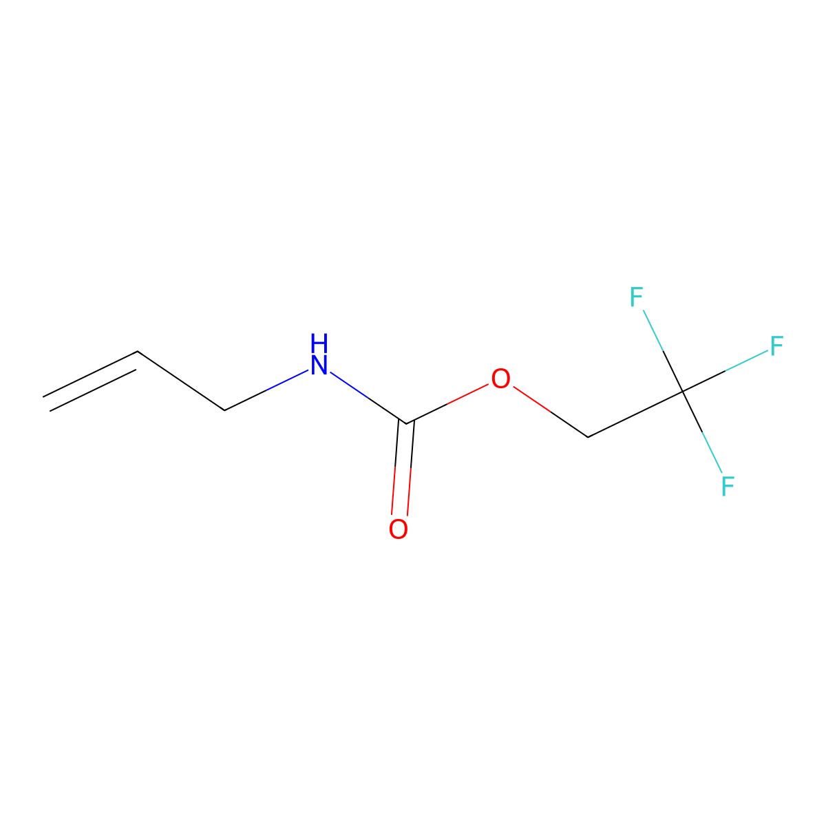 2,2,2-trifluoroethyl N-(prop-2-en-1-yl)carbamate molecular structure, CAS 1240527-16-5