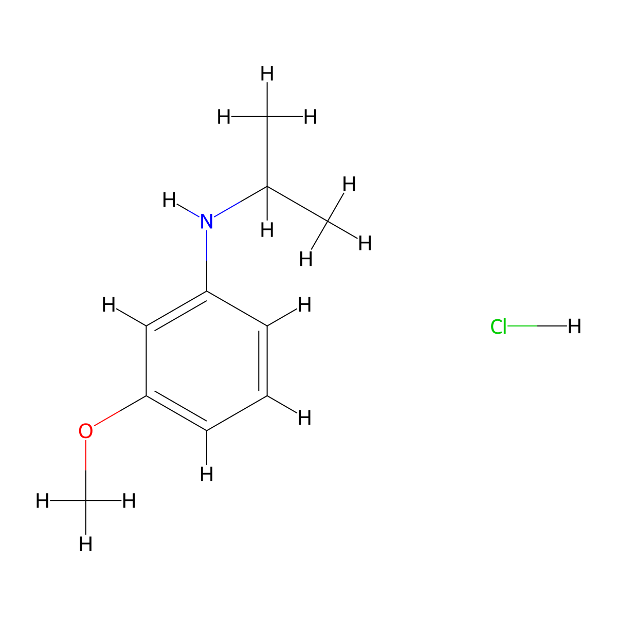3-methoxy-N-(propan-2-yl)aniline hydrochloride molecular structure, CAS 1240527-18-7