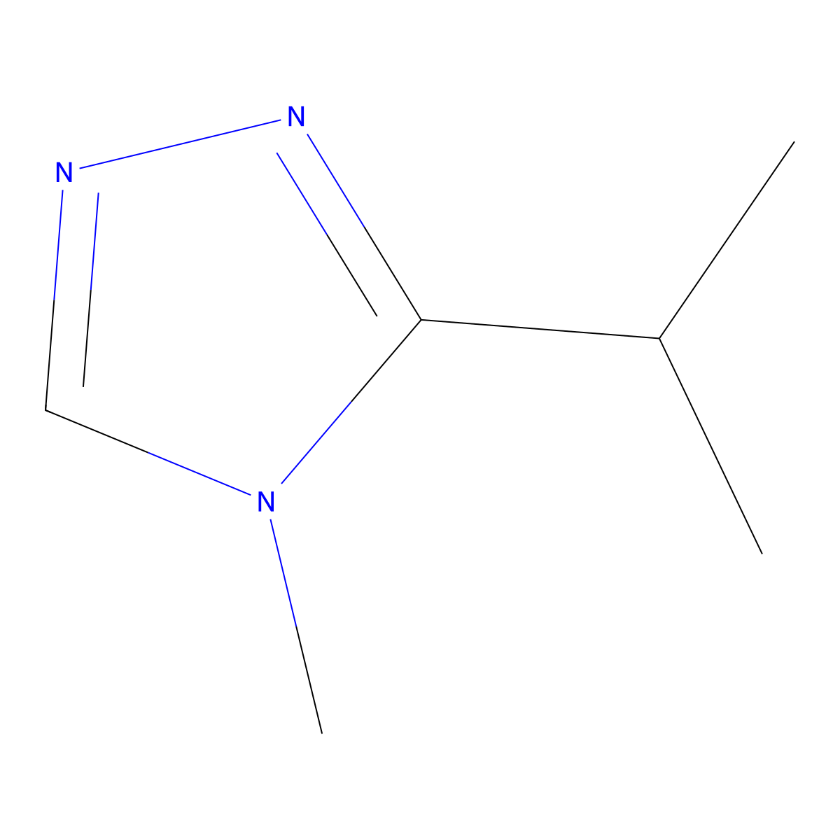 4-Methyl-3-(1-methylethyl)-4H-1,2,4-triazole molecular structure, CAS 1240527-41-6