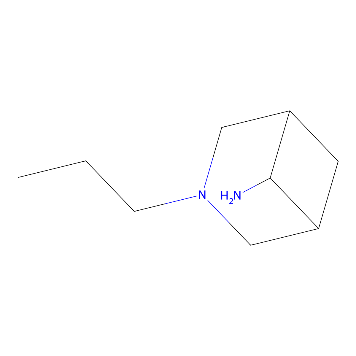 3-Propyl-3-azabicyclo[3.1.1]heptan-6-amine molecular structure, CAS 1240527-53-0