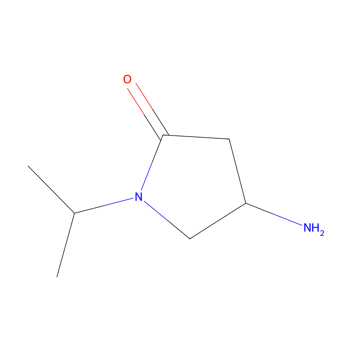 4-Amino-1-(propan-2-yl)pyrrolidin-2-one molecular structure, CAS 1240527-57-4