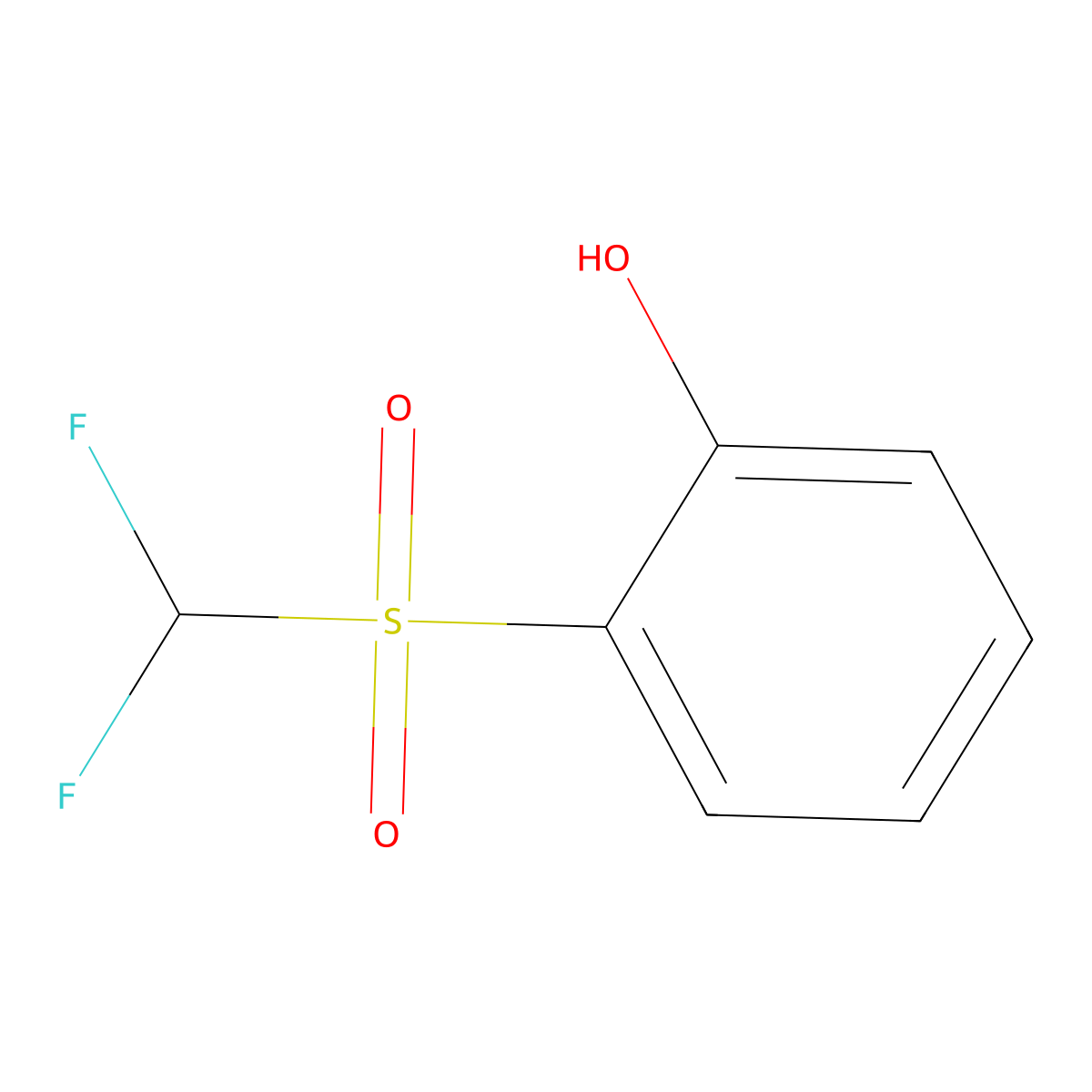 2-Difluoromethanesulfonylphenol molecular structure, CAS 1240527-67-6