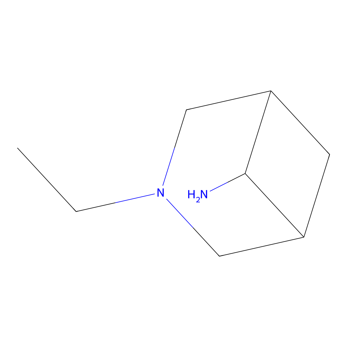 3-Ethyl-3-azabicyclo[3.1.1]heptan-6-amine molecular structure, CAS 1240527-81-4