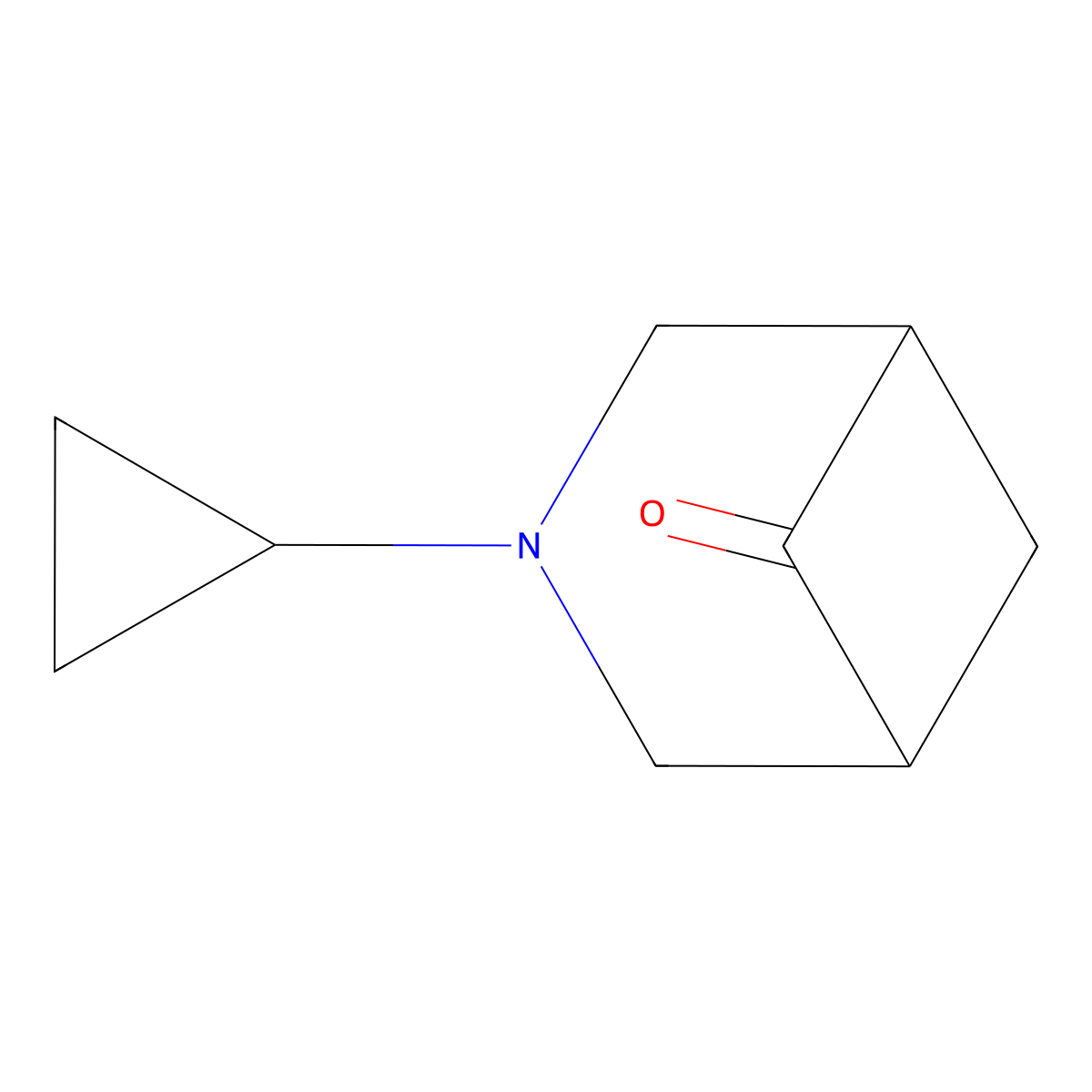 3-Cyclopropyl-3-azabicyclo[3.1.1]heptan-6-one molecular structure, CAS 1240527-86-9