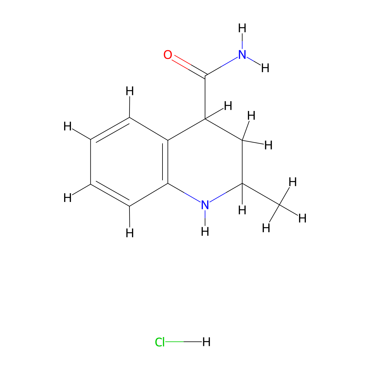 2-Methyl-1,2,3,4-tetrahydroquinoline-4-carboxamide hydrochloride molecular structure, CAS 1240528-54-4