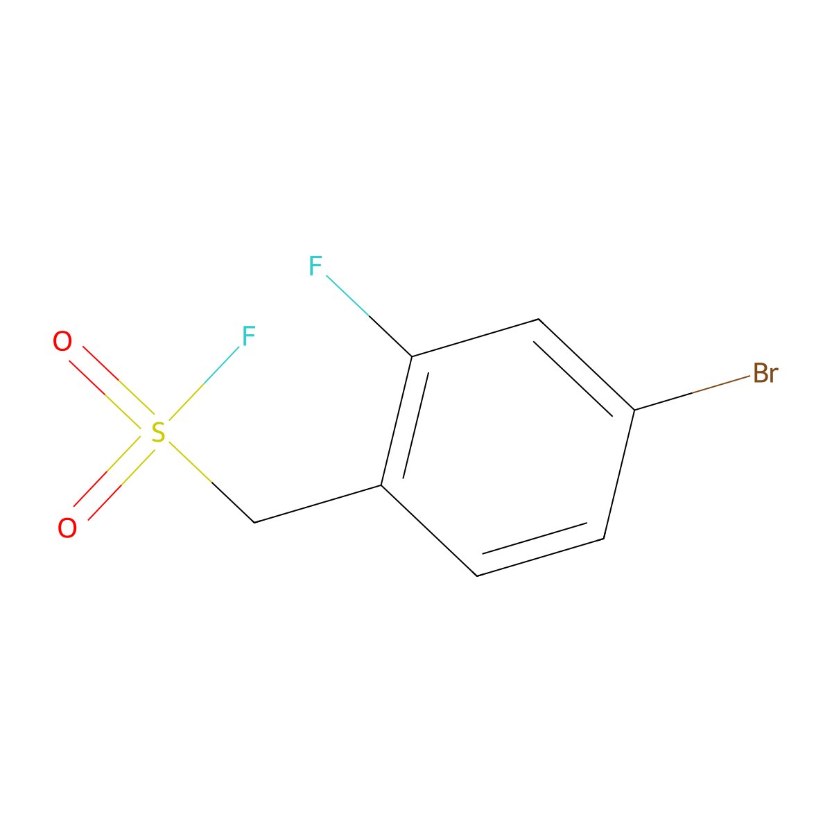(4-Bromo-2-fluorophenyl)methanesulfonyl fluoride molecular structure, CAS 1240528-68-0