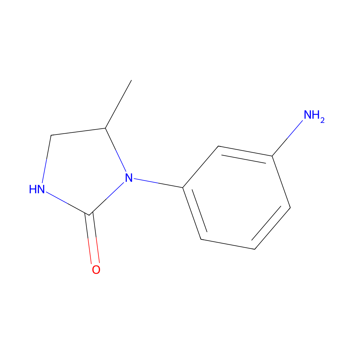 1-(3-Aminophenyl)-5-methylimidazolidin-2-one molecular structure, CAS 1240528-94-2